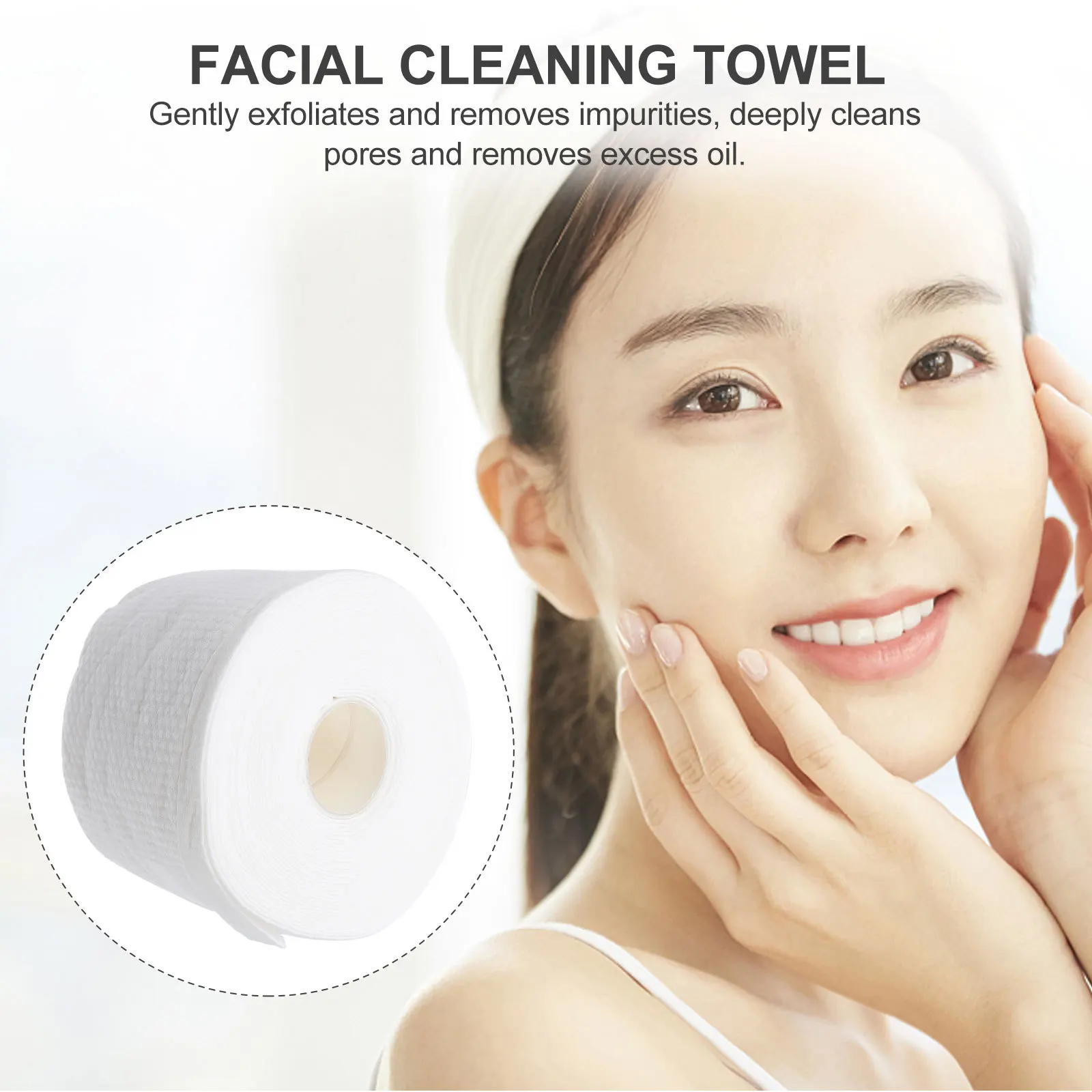 1-rol wegwerp gezicht zachte comfortabele make-up verwijderen gezichtsverzorging tool zachte exfoliërende diepe reiniging