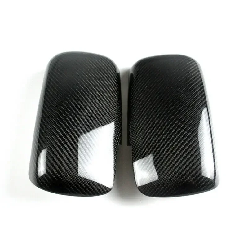 

ПАРА для Mitsubishi Lancer EVO 2002-2007, крышка бокового зеркала заднего вида из настоящего углеродного волокна, крышка крыла, отделка внешней двери, украшение автомобиля