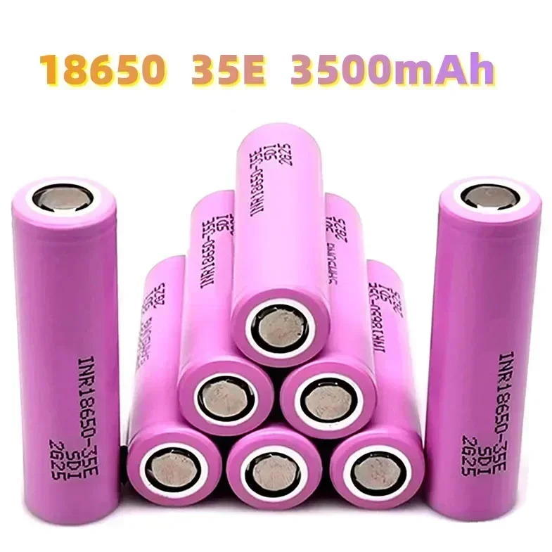 100% New Original For 18650 3500mAh 20A discharge INR18650 35E 3500mAh 18650 battery Li-ion 3.7v rechargable Battery