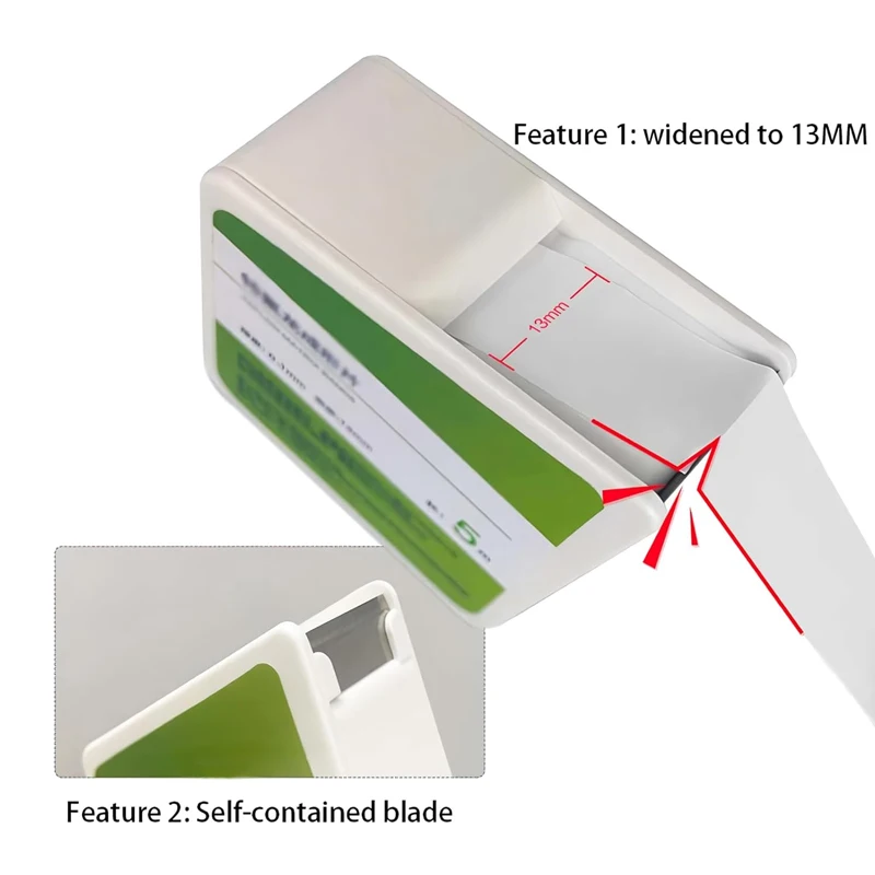 Dental Matrix Bands White PTFE Raw Material Belt With Cutter Contoured Matrices 0.1mm For Plug Matrix/Wedge Dental Oral Material