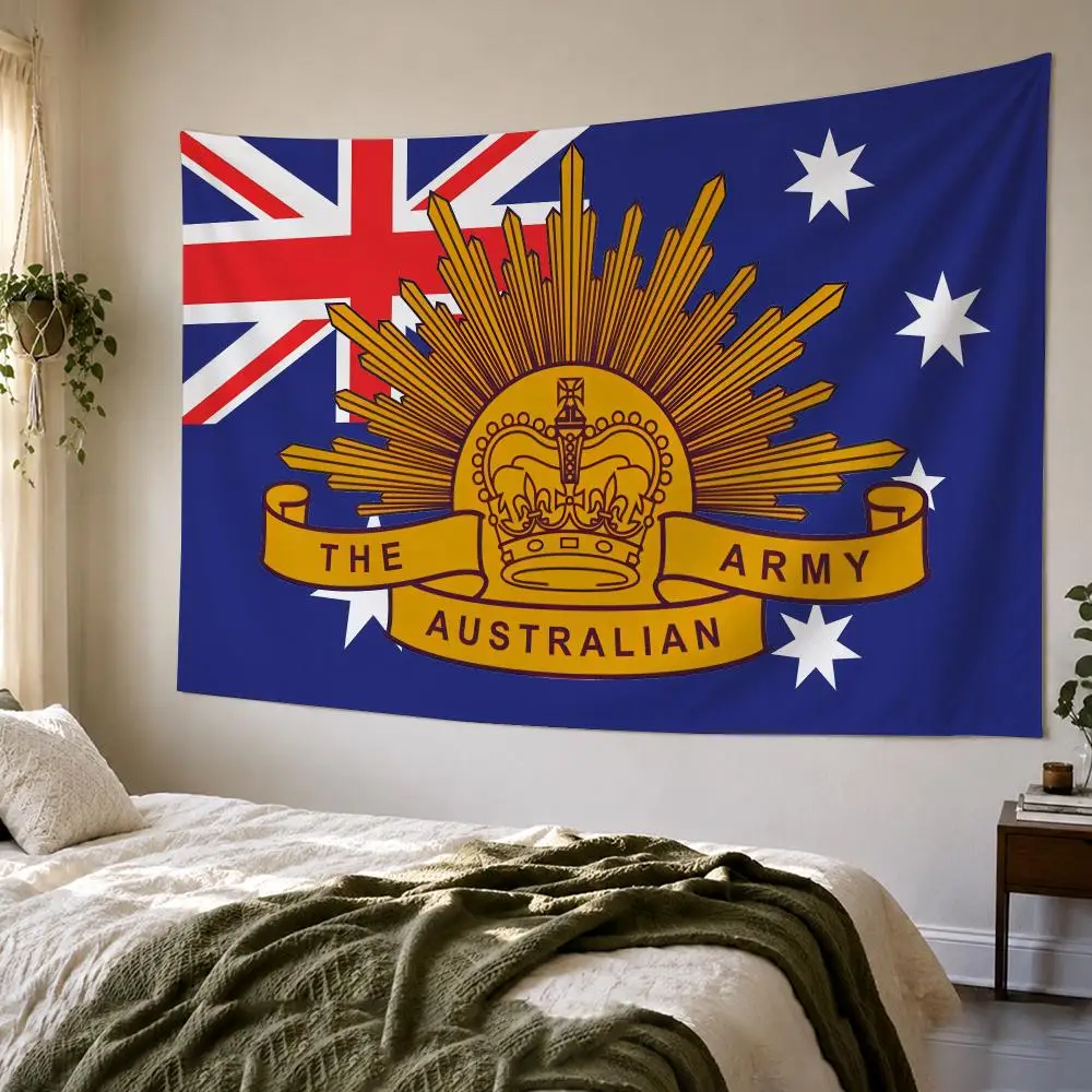 A-Australian Lest We Forget Grommet Tapestry Bedroom Living Room Bar Party House Home Dorm Interior Wall Decor Background Banner