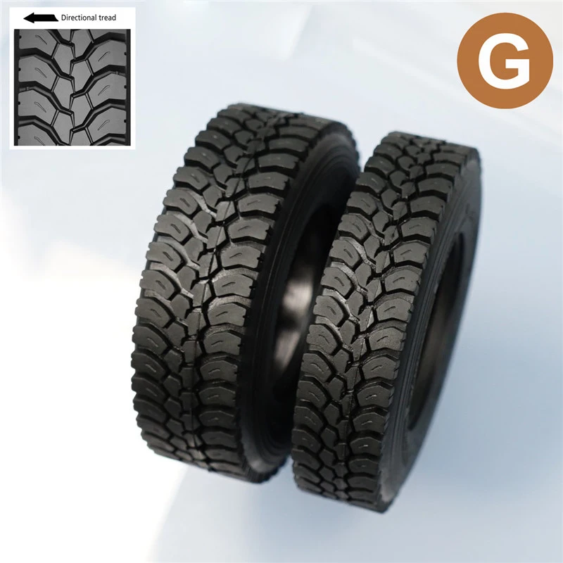 2 Rubber Gravel Tires for 1/14 Tamiya RC Truck Car Scania 770S BENZ 3363 VOLVO FH16 MAN Diy Parts Toys