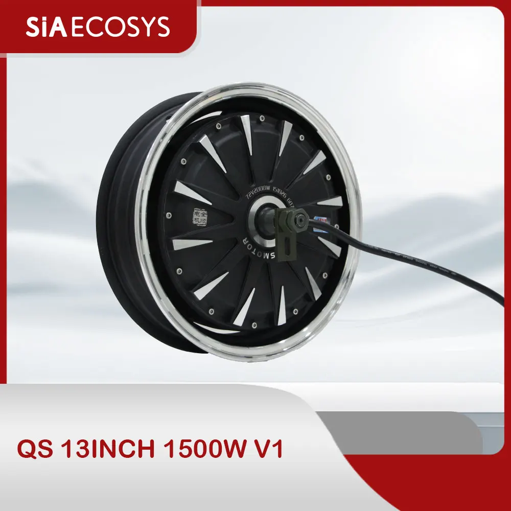 

New 13inch QS Motor Electric Motorcycle BLDC Wheel Hub 1500W V1.1 48-72V Motor