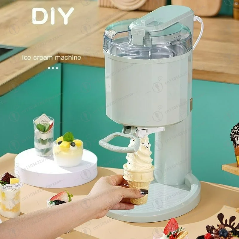 Household Mini Automatic Ice Cream Machine DIY Fruit Sorbet Cone Maker For Home Homemade Dessert