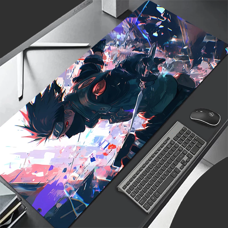 Mouse Pad Gaming Keyboard Mat Deskmat computer Accessories Desk Protector Gamer PC carpet N-NARUTOS Hatake Kakashi Mousepad XXXL