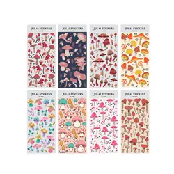 Colorful Cute Decorative sticker sheets Mushrooms kawaii Decor Sticker for Planner Notebook Journal Phone Diary Scrapbooking