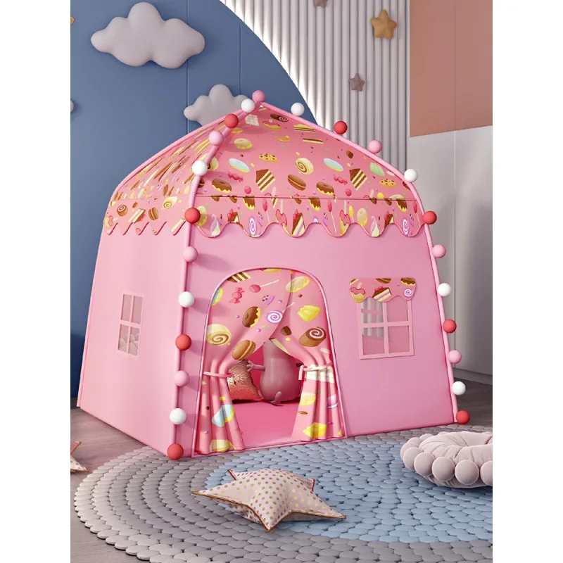 Children Tent Baby Princess Playhouse Super Large Room Crawling Indoor Outdoor Tent Castle Princess Living Game