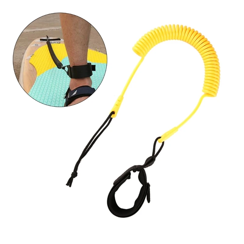 Stand Up Paddle Board Leash Surfs Board Leashes Replacement Coiled SUPs Leg Rope