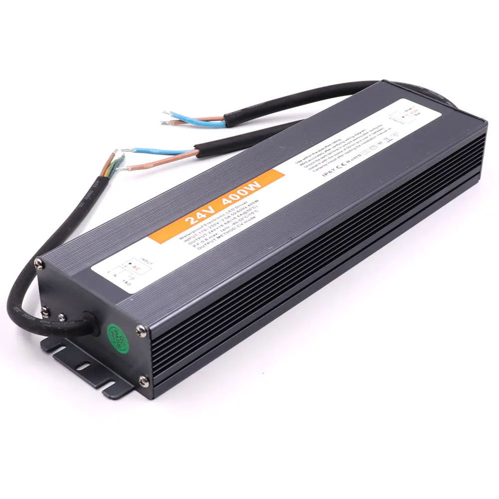 Trasformatore impermeabile IP67 IP68 alimentatore esterno 12V 24V 110V 220V AC DC LED Driver 30W 60W 100W 150W 200W 300W 400W 500W