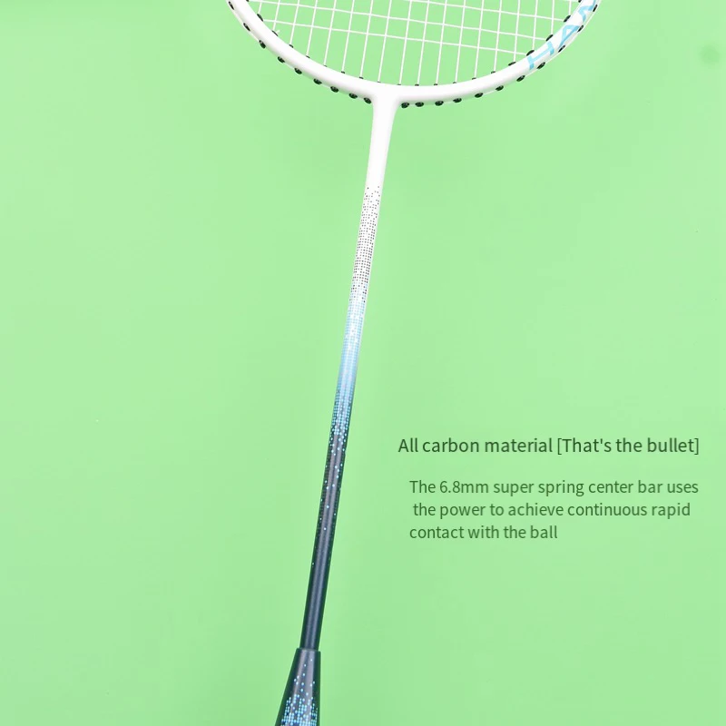 Yaks Brand New Smart Series Offensive Badminton Racket Full Carbon 4U Professional Durable Badminton Racket Single