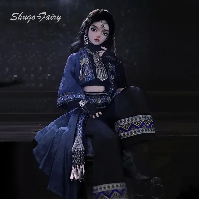 Suxi Bjd Doll 1/4 Bubo Unique Minority Miao Youth Paladin Embroidery Exquisite Collection Gift Ball Jointed Dolls Shugafairy