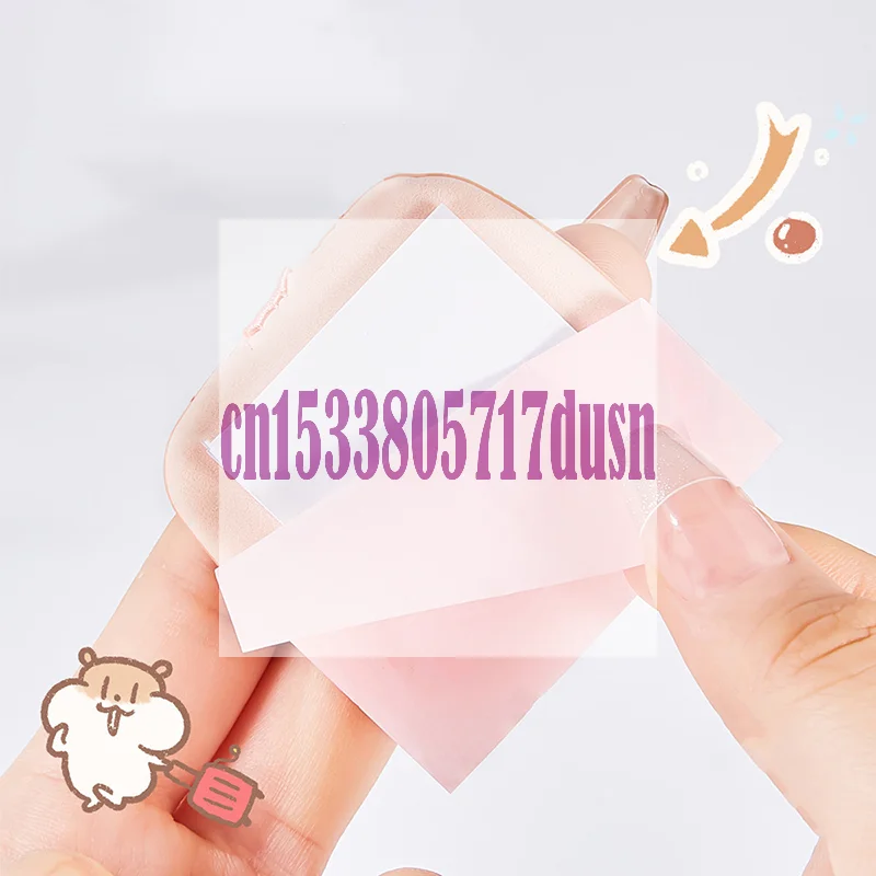 {여름2} 100매 대나무 블로팅 페이퍼 거울&퍼프 포함 상쾌한 휴대용 얼굴 유분 흡수 페이퍼