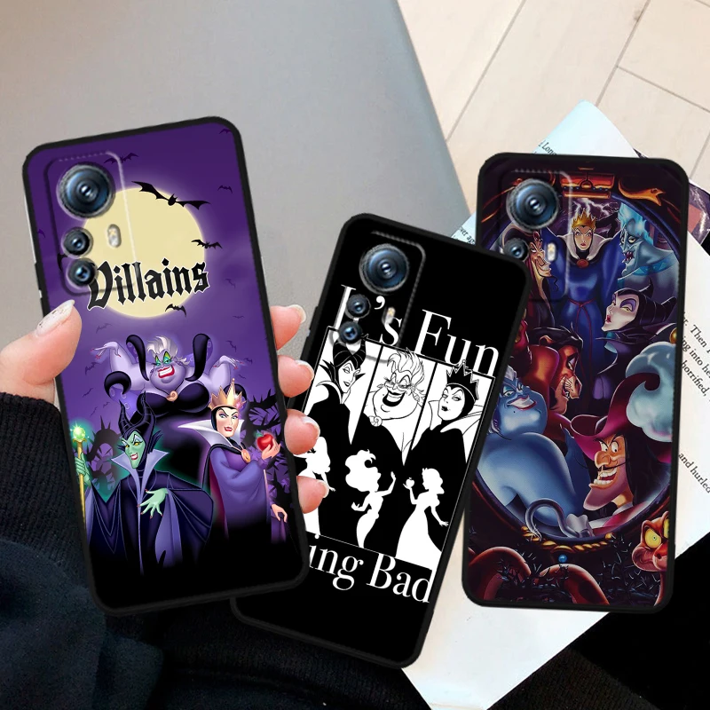 

Dark Disney Villains For Xiaomi Mi 14 13T 13 12T 12 11T 11i 11 10T 10 Pro Lite Ultra 5G Black Soft Phone Case