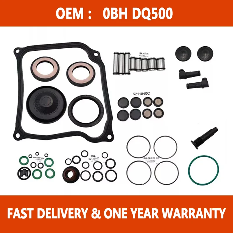 

For the Volkswagen Audi 0BH DQ500 automatic transmission overhaul kit seal gasket B211820C cars accessories tools