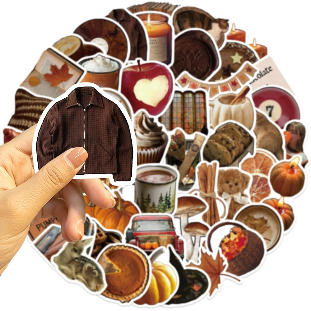 10/30/50pcs Vintage Cartoon INS Stijl Esthetische Stickers Decals Laptop Telefoon Plakboek Dagboek Fiets Decoratie Graffiti sticker