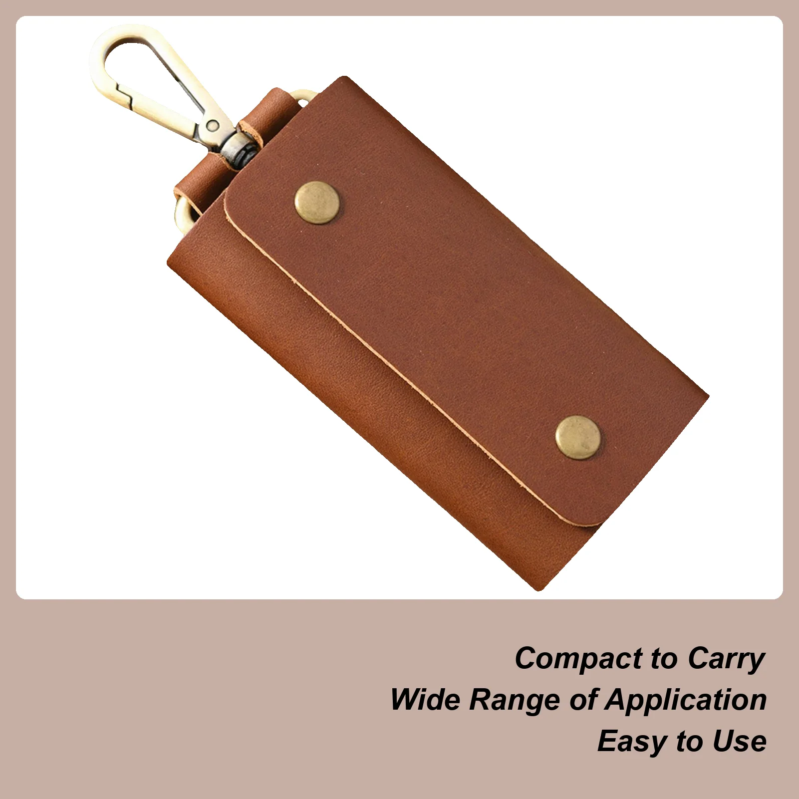 

Wallet With Key Ring PU Leather Key Organizer Compact Coin Purse Storage Organizer Bag With Keychain For Home School Office Belt