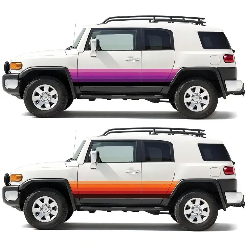 Off-Road Car Body Stripes Decal for Ford Bronco FJ Cruiser Tank 300 Vinyl Racing Livery Auto Exterior Accessories