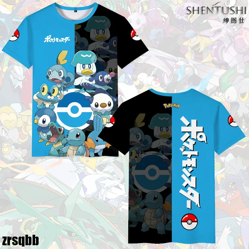 poke-mon-animais-de-estimacao-em-torno-de-roupas-infantis-de-desenho-animado-pokemon-camisetas-respiraveis-de-secagem-rapida-para-homens-e-mulheres