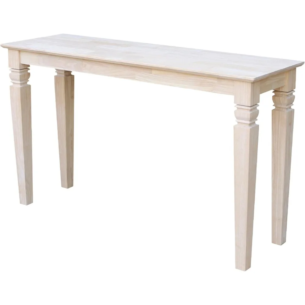 

IC International Concepts Java Console Table Solid Real Wood, Sturdy Parawood, Living Family Room/Entryway, 50LBS capacity, 52"W