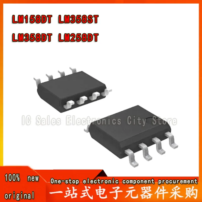 10Pcs New LM158DT LM158 LM258DT LM258 LM358DT LM358 SO-8 LM358ST MSOP-8 Low Power Dual Operational Amplifier