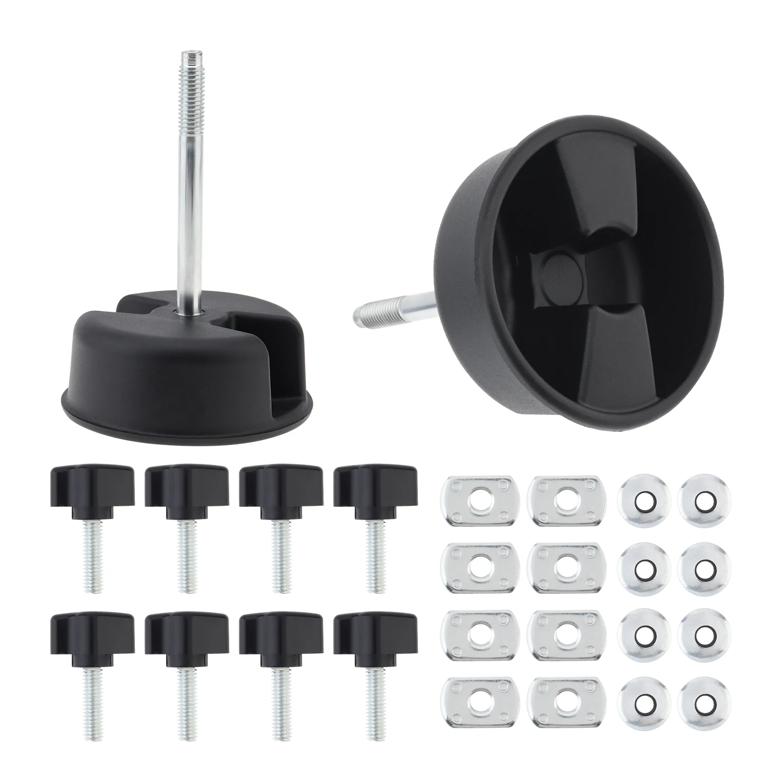 10 Pieces Hardtop Screw Quick Release Bolt Nuts Set Fit for JEEP Wrangler JK Car Hard Roof Shed Disassemble Interior Accessories
