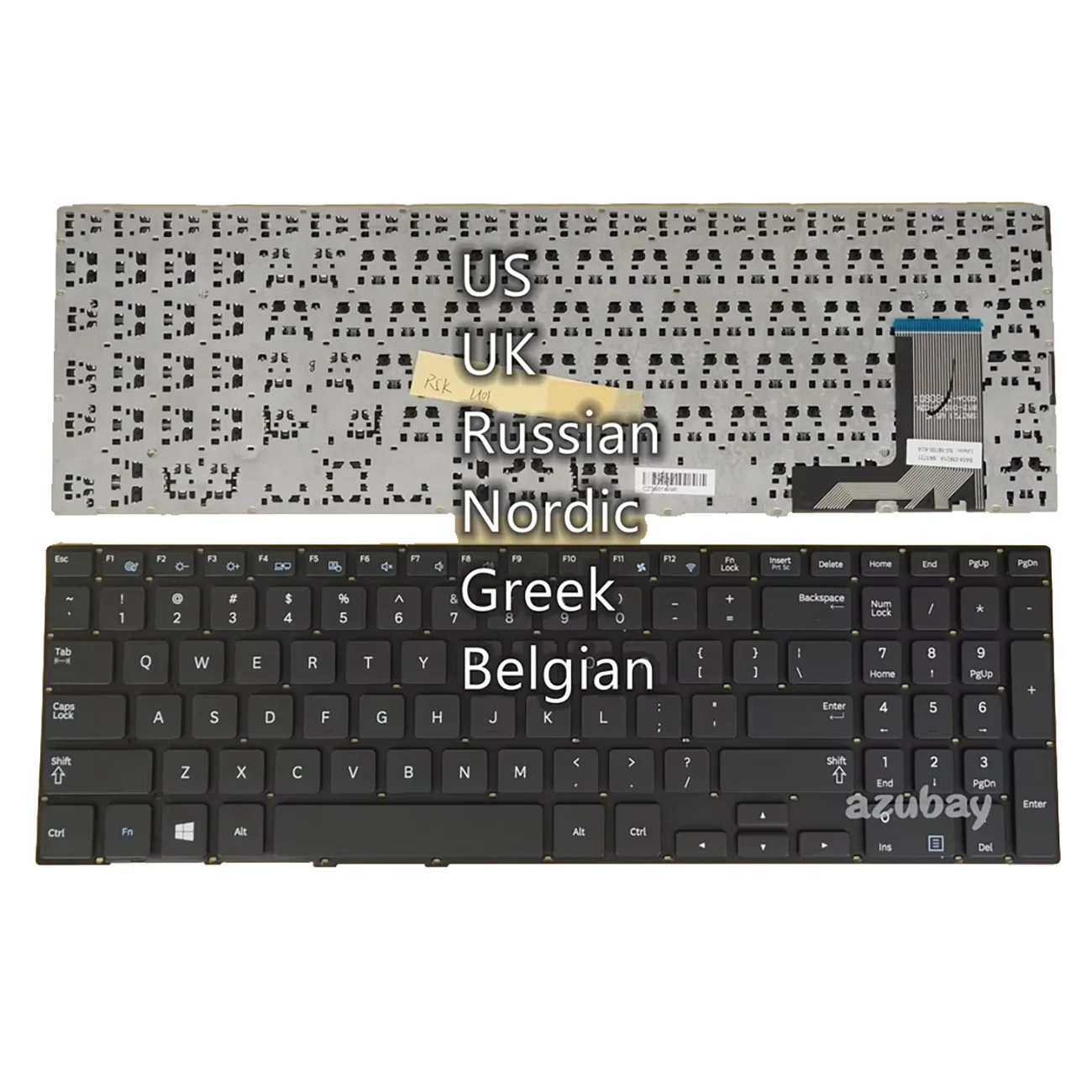 Teclado US UK Russo Nórdico Sueco Finlandês Dinamarquês Norueguês Grego para Samsung 370R5E 510R5E 450R5E 450R5V 470R5E NP370R5E NP510R5E NP450R5E 450R5V