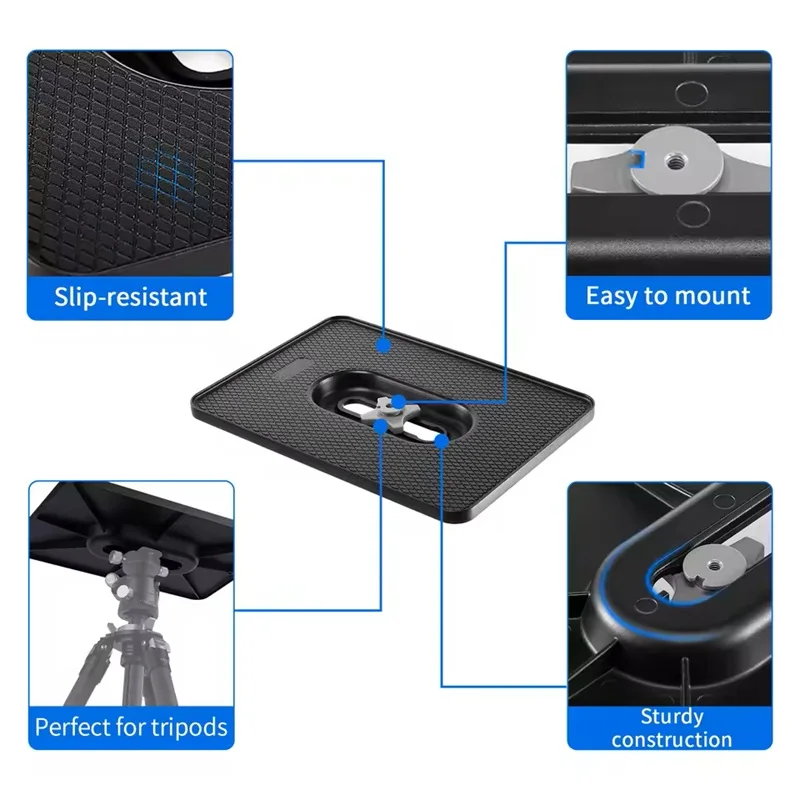 Selens supporto professionale per vassoio per proiettore per Pallet con piattaforma per Computer portatile per supporto per treppiede a vite 1/4 3/8