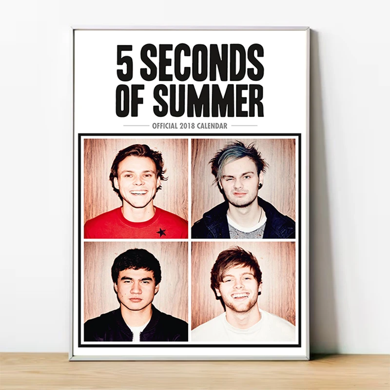 5 S-Seconds of S-Summer Band Poster Decoration Home Decorations Posters for Wall Art Room Decor Painting on Canvas Print Bedroom