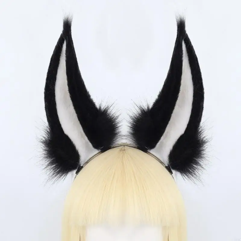 Bunnies Ears Headbands Furry Rabbit Ears Headband Halloween Cosplay Headwear