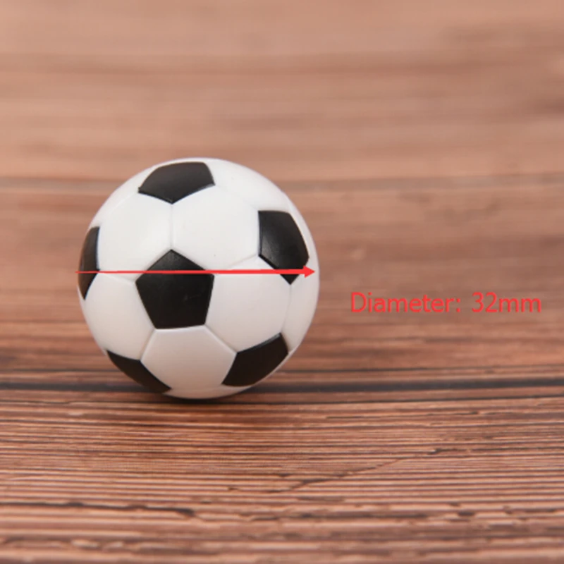 2pcs 32mm Black And White Resin Foosball Table Soccer Table Ball Football Balls Baby Foot Fussball