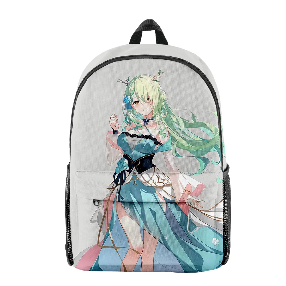 Trendy Youthful Hololive VTuber Ceres Fauna School Bags Notebook Backpacks 3D Printed Oxford Waterproof Boys/Girls Travel Bags