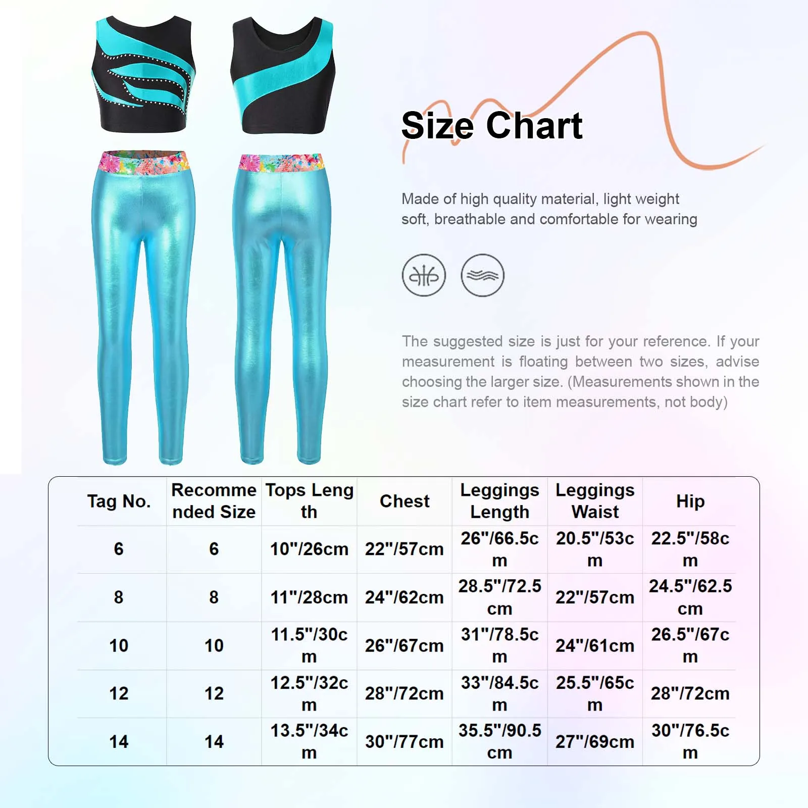 أطفال بنات اليوغا الجمباز الرقص زي ملابس رياضية أكمام لامعة الراين المرقعة المحاصيل الصدرية + لامع طماق السراويل
