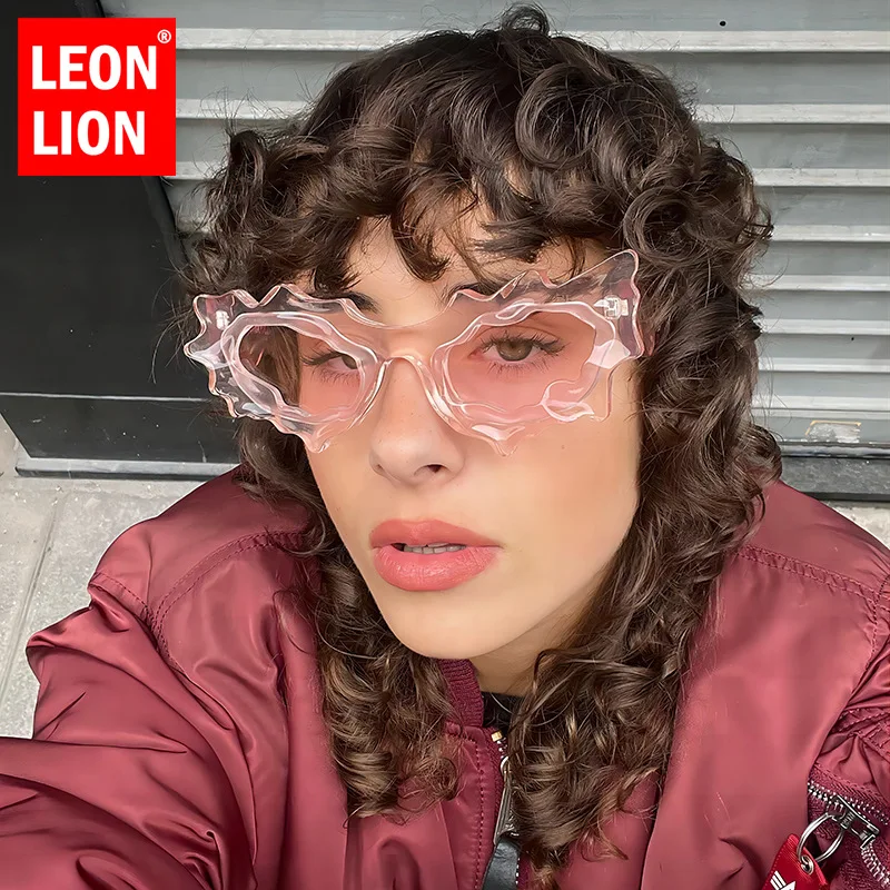 LeonLion Funny Y2K Sunglasses Women Alien Future Sense Glasses Women/Men Personality Retro Eyewear Women 2023 Lents De Sol Mujer