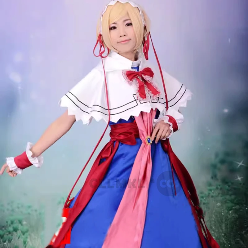 

Touhou Project Косплей Костюм Алисы Полный комплект Хэллоуин Карнавальные костюмы для вечеринок