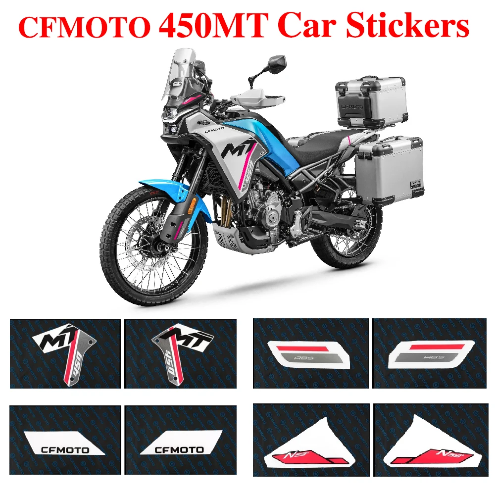 FOR CFMOTO 450MT White Car Sticker Original Motorcycle Accessories 450MT CF400-8-8A Shell Guard Cover all car decal stickers