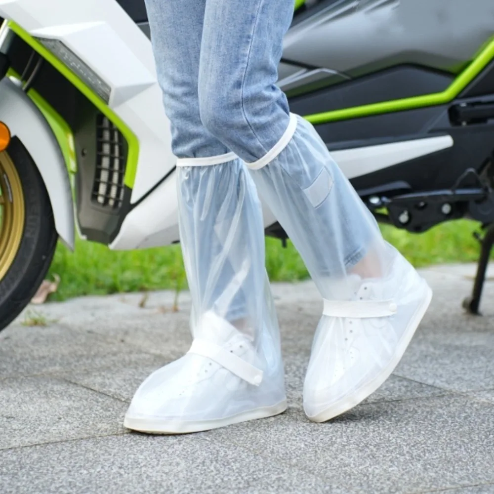 

Waterproof Rain Boot Shoe Covers Non-slip Mud Reflective Shoes Dust Covers High Top Wide-mouth High Tube Rain Boots Set Cycling