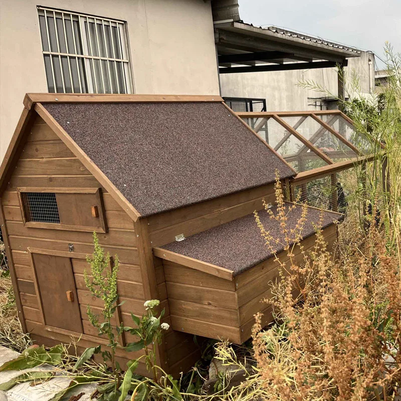 Outdoor LargeWooden ChickenCage, ChickenNest, Egg laying ChickenHouse, Large abbit Nest, RabbitCage, Exit Chicken House, O