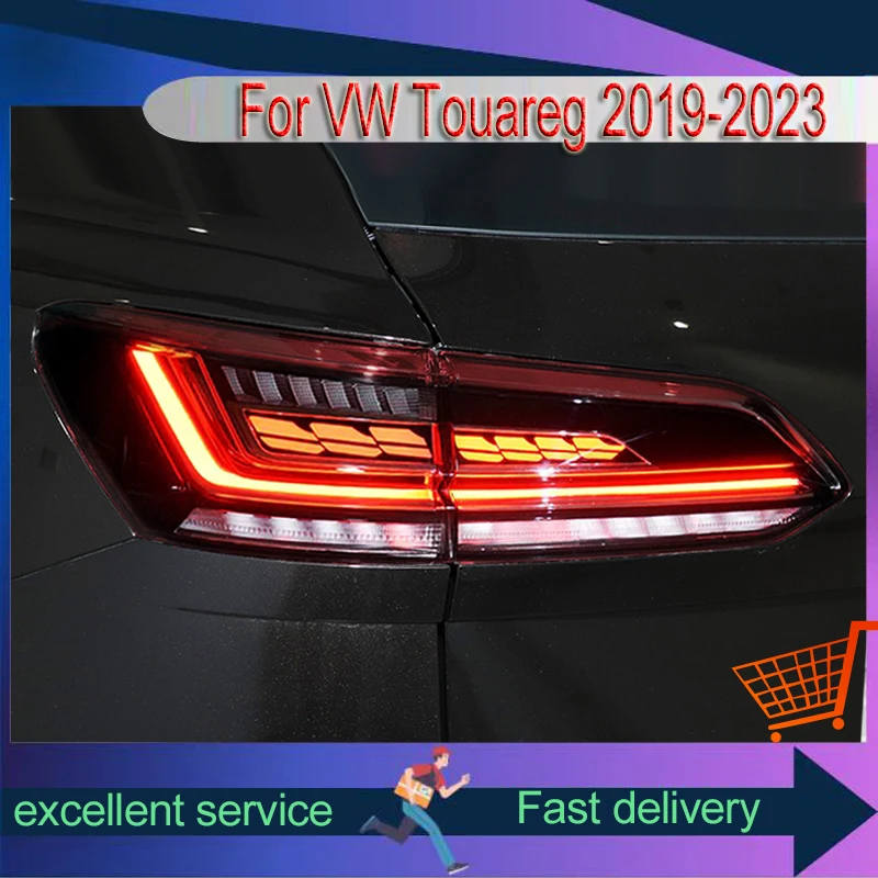 Car Tools Styling For VW Volkswagen Touareg 2019-2023 Newest Style Taillights Turn Signal Brake Tail Lamp Assembly Accessories