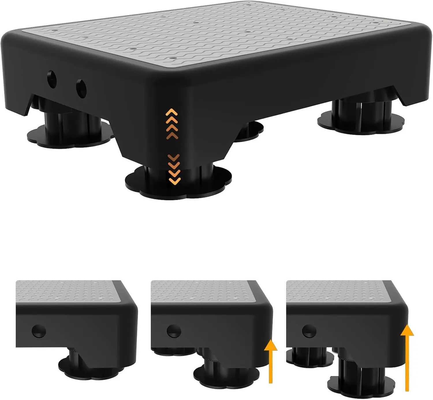 

Adjustable Step Stool for Adults, Toddler Step Stools, 660 LBS Capacity Non-Slip Platform for Elderly and Kids, Port