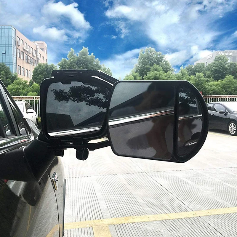 Car Towing Mirror Adjustable Dual Extension Mirrors Long Arm Wing Mirrors For RV Caravan Trailer Truck Camper