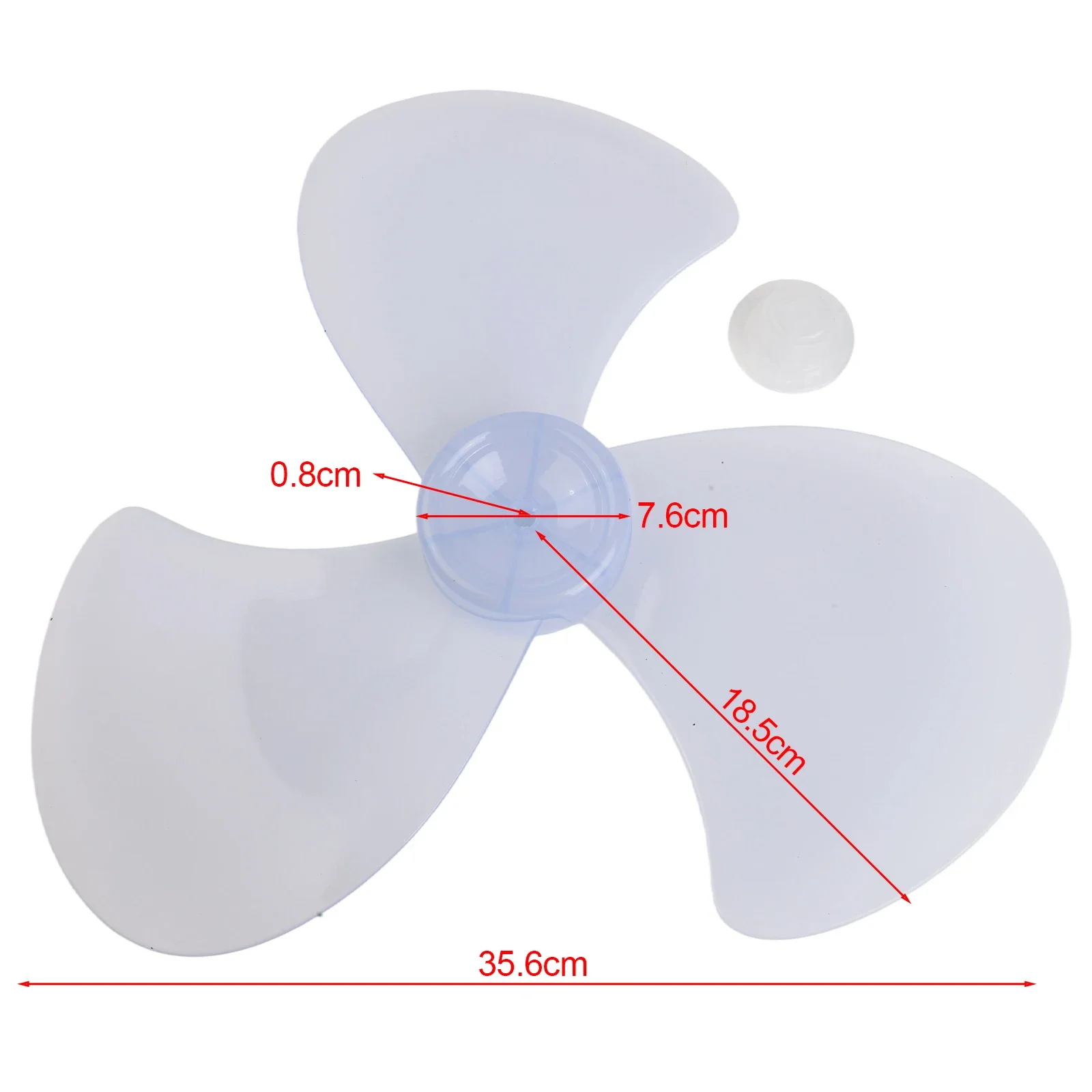 16 Inch Pedestal Fan Replacement Blades Plastic Build Designed to Fit Standard Hub Patterns and Deliver Smooth Airflow