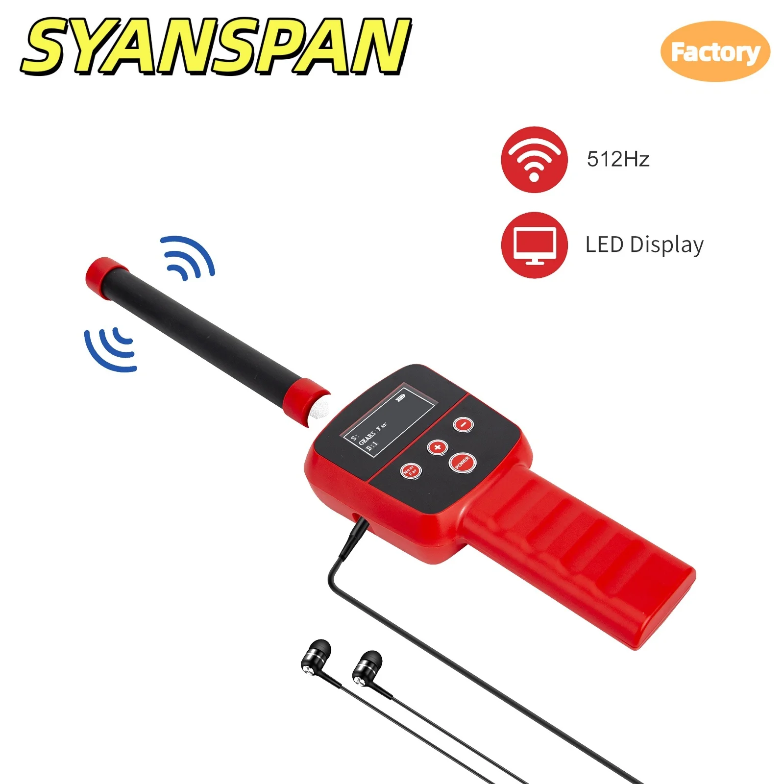 

Прибор обнаружения камеры для осмотра канализационных труб SYANSPAN Приемник/мекатор 512 Гц для определения местоположения промышленного эндоскопа Drian