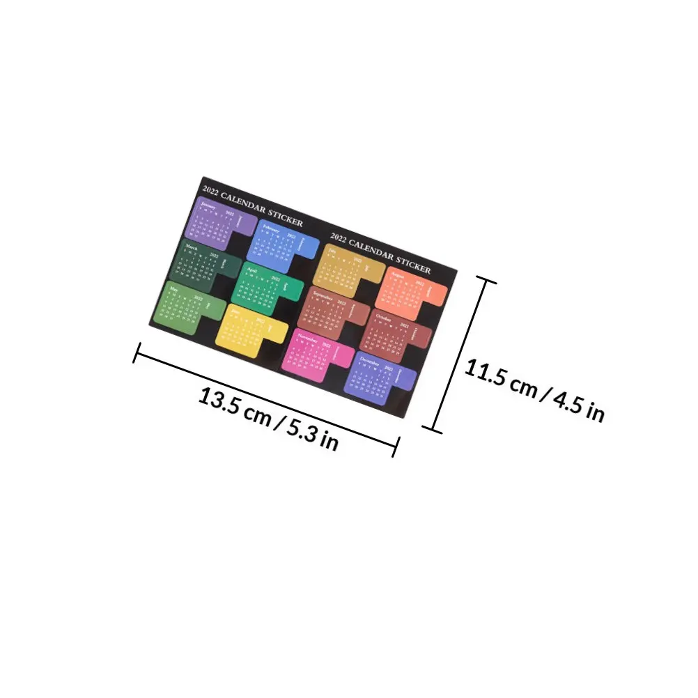 5Pcs Waterproof Notepad Stickers for Planning Monthly Index Tabs Assorted Colors Journal Planner Stationery Diary Organizer