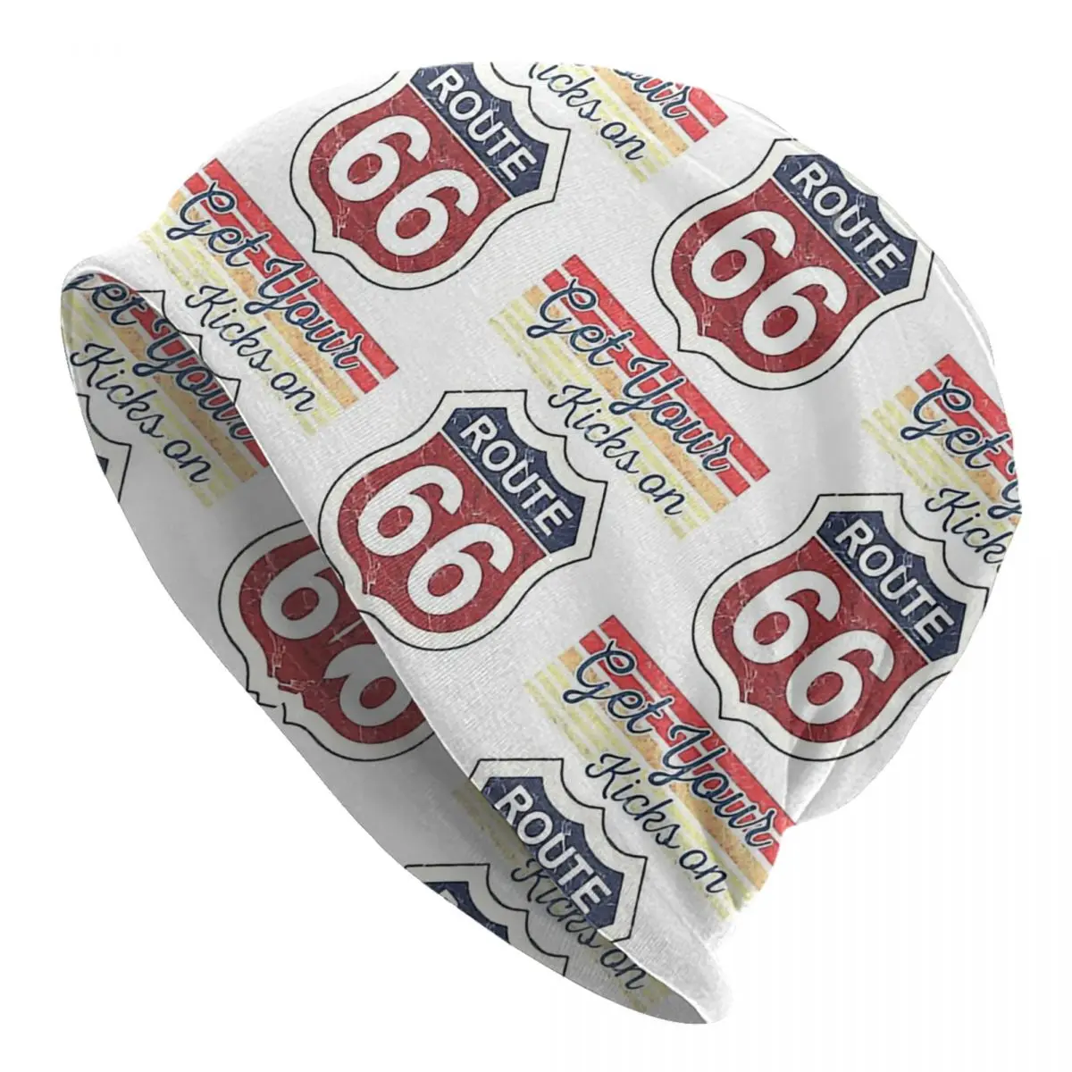 Get Your Kicks - Route 66 - Vintage Retro Distressed Unisex Pullover cap Beanies hat for en and women outdoor hat