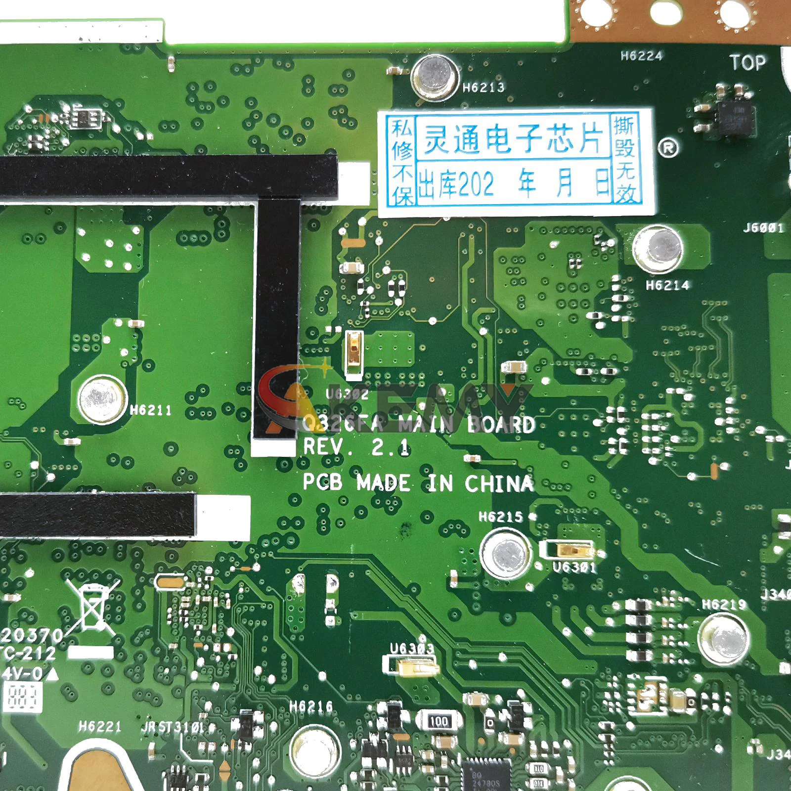 Placa base para ordenador portátil UX362FA para ASUS ZenBook Q326FA Flip UX362F 13 UX362FA placa base para portátil con CPU I3 I5 I7 100% pruebas OK stk