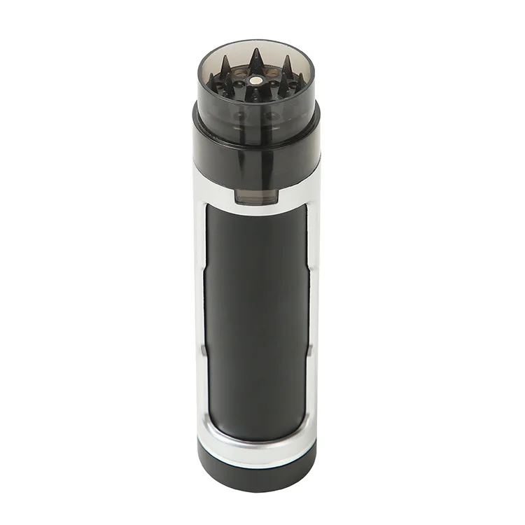 Manul Herbal Grinder for Smoking Plastic Filler Pre Rolled Dry Herb Grinder Cone Tube Case Double Black Silver