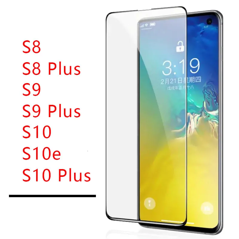 Tempered Glass Case For Samsung s10 plus s9 s8 s10e Protective Glas Screen Protector On Galaxy 8s 9s 10s s 8 9 10 e lite s10plus