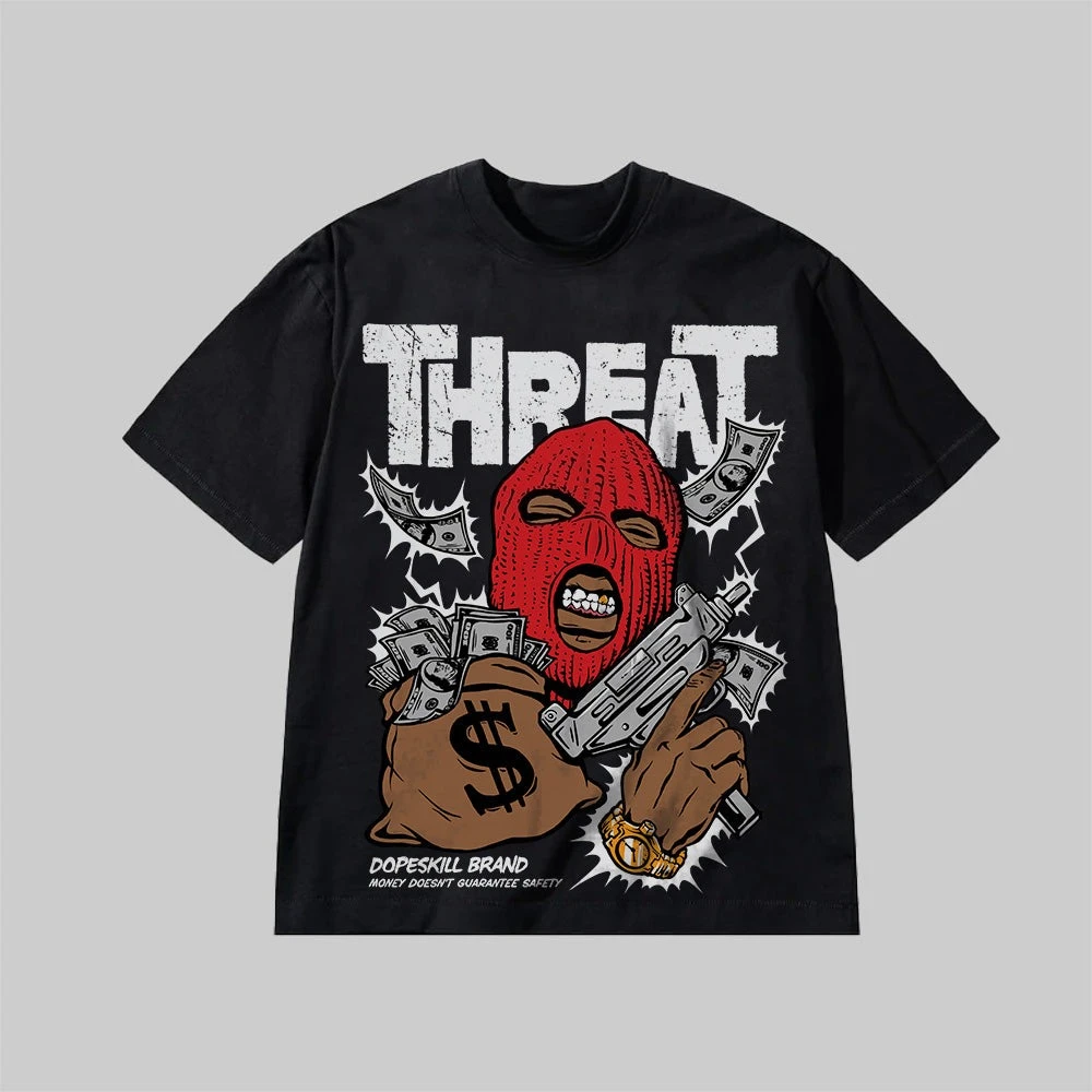 

Under Threat DopeSkill Premium Patterned Printed T-shirts for Summer Luxury Brand Pure Cotton Men's and Women's Short Sleeves