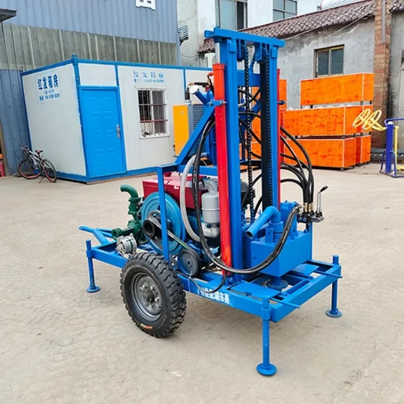 

Portable Water Well Drilling Rig and Geotechnical Drill Rig Mobile Water Well Drilling Machine Sold To United States