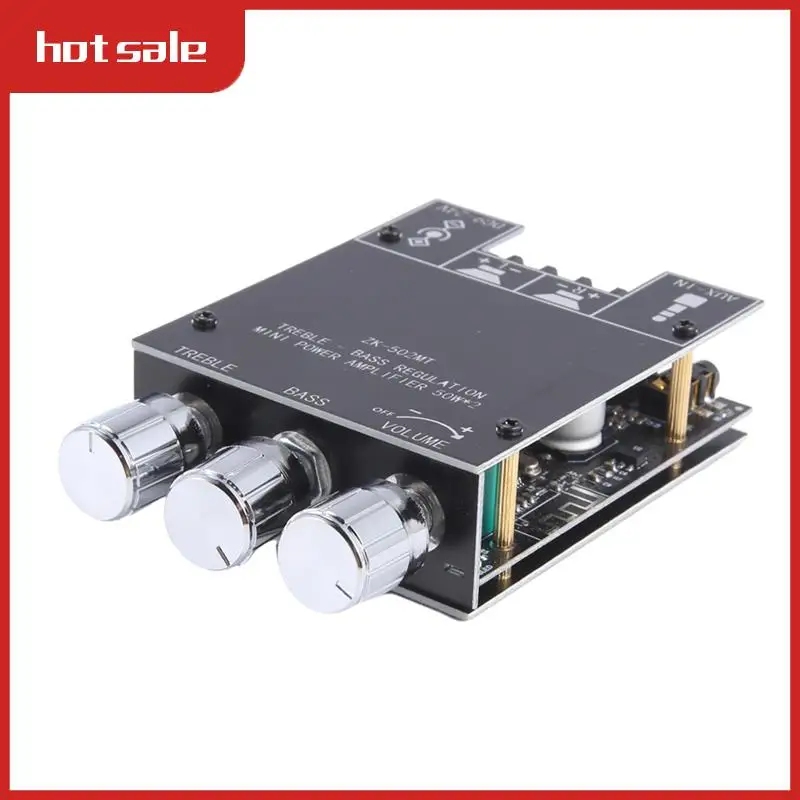 Placa amplificadora Bluetooth VVNB-ZK-502MT 502L, placa amplificadora de Audio estéreo de alta potencia de 2,0 canales, amplificador de sonido de graves 2X50w